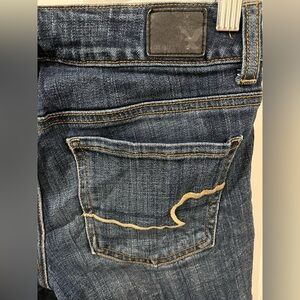 American Eagle Super Stretch Bermuda Midi Denim Shorts Size 00